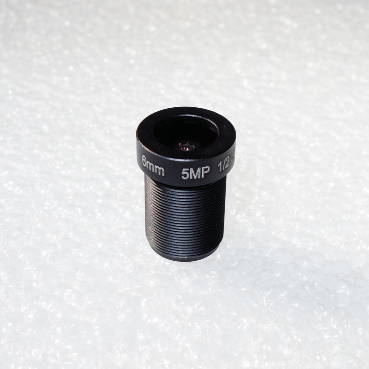 M12接口6mm高清5MP鏡頭 500萬(wàn)像素1080P分辨率監控攝像頭鏡頭 紅外槍機球機單板機夜視鏡頭