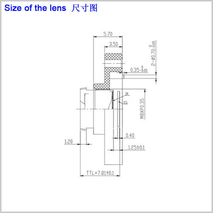 M8*0.35接口4.35mm低畸變鏡頭人臉識別 高清掃碼掃臉鏡頭 面部識別小畸變高清邊緣邊角鏡頭門(mén)禁考勤機閘機