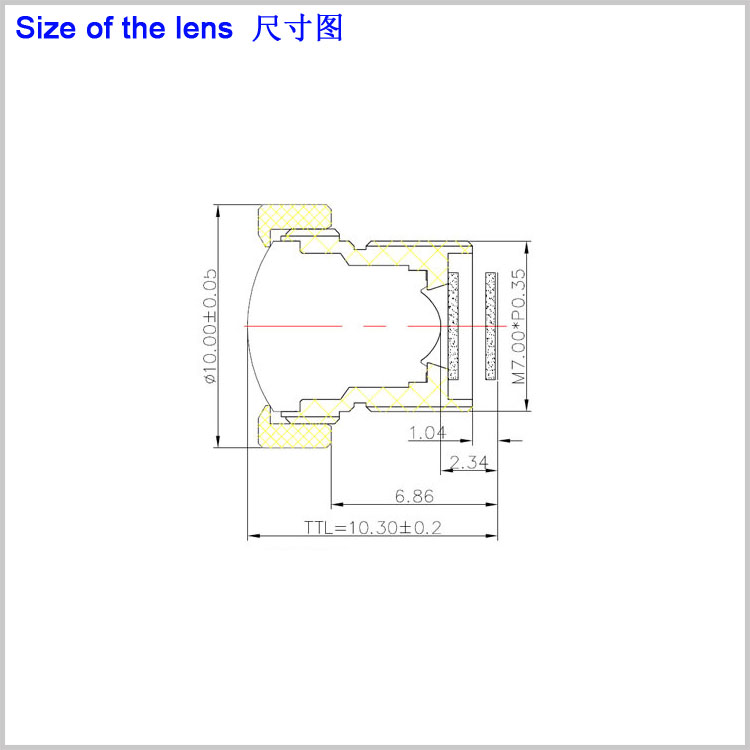 M7接口1.7mm鏡頭 高清大魚(yú)眼鏡頭 1/5“廣角視角135度效果監控鏡頭 車(chē)載攝像頭用迷你攝像頭廣角鏡頭OV7740