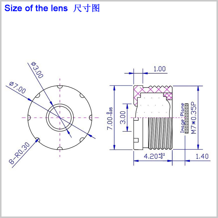 M7*0.35接口4.2mm低畸變鏡頭人臉識別 高清掃碼掃臉鏡頭 面部識別小畸變高清邊緣邊角鏡頭門(mén)禁考勤機閘機
